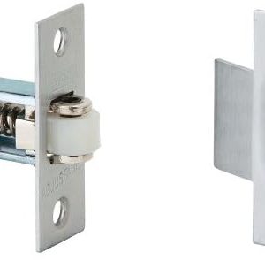 Ives by Schlage 336B26D Roller Catch - Satin Chrome | Durable Hardware for Residential & Commercial Use | Smooth Door Op