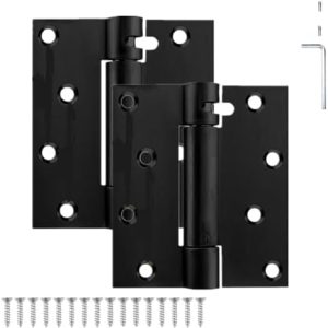 Self Closing Door Hinge - 3 Inch Auto Closing Spring Hinge with Adjustable Tension - Heavy Duty Thickened 304 Stainless