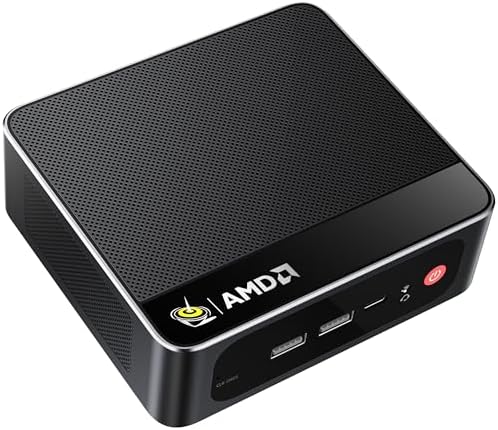 Beelink SER5 Max Mini PC - AMD Ryzen 7 6800U, 24GB RAM, 500GB SSD, 4K Triple Display, Perfect for Home Office & Gaming