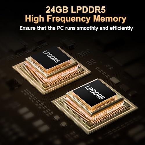 Beelink SER5 Max Mini PC - AMD Ryzen 7 6800U, 24GB RAM, 500GB SSD, 4K Triple Display, Perfect for Home Office & Gaming